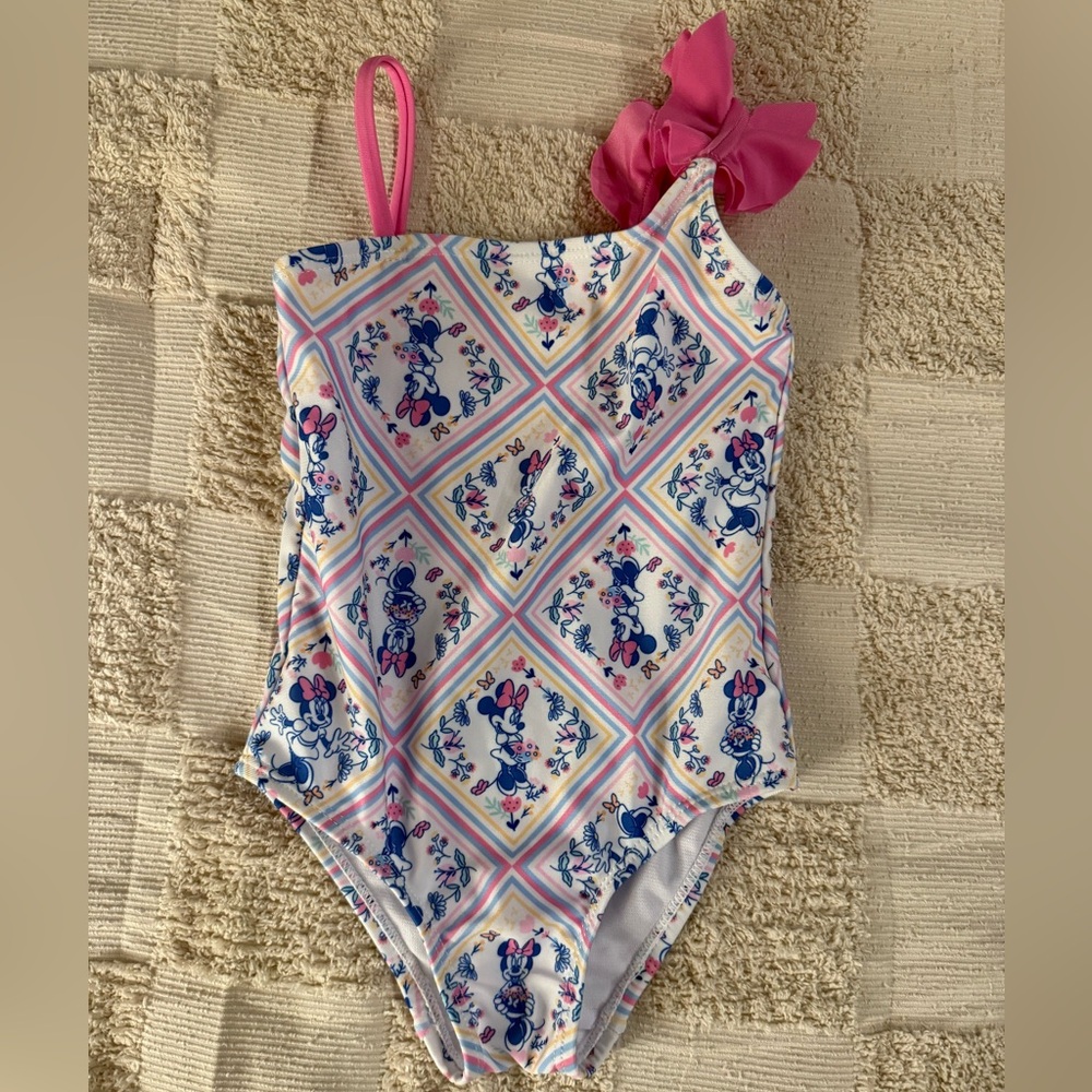 Disney Minnie Mouse Pink and White Bathing suit